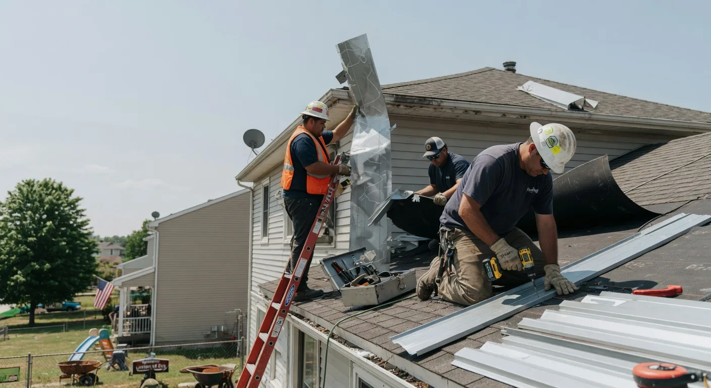 Storm Damage Metal Roof Repair in Sloatsburg, NY
